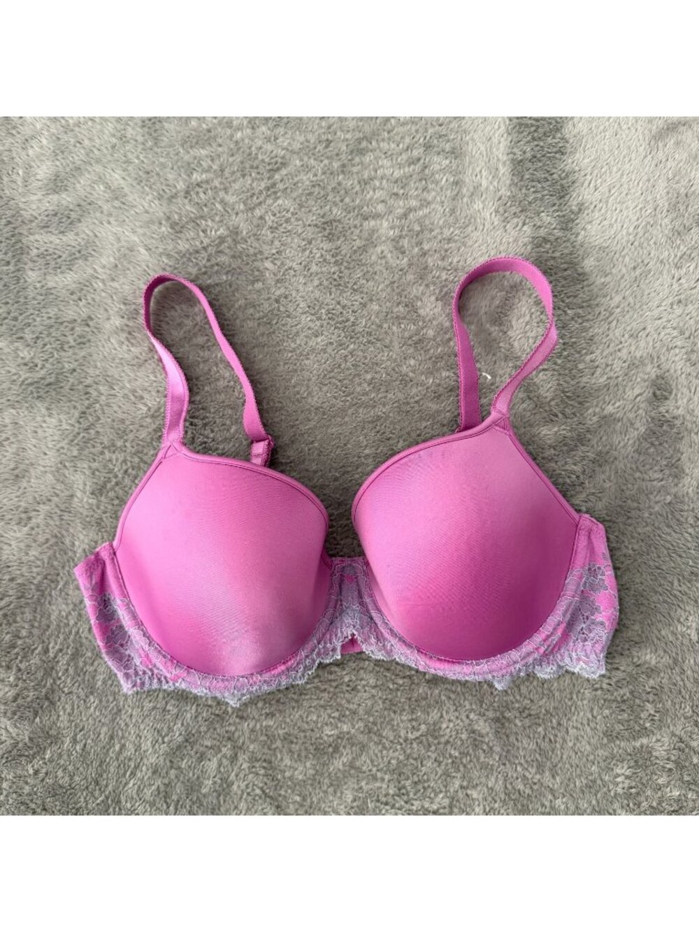 Wacoal Lace Affair Contour Underwire Bra 34D Purple 853256